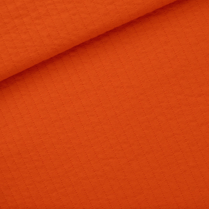 See You at Six - Quilted Knit - Flame Red