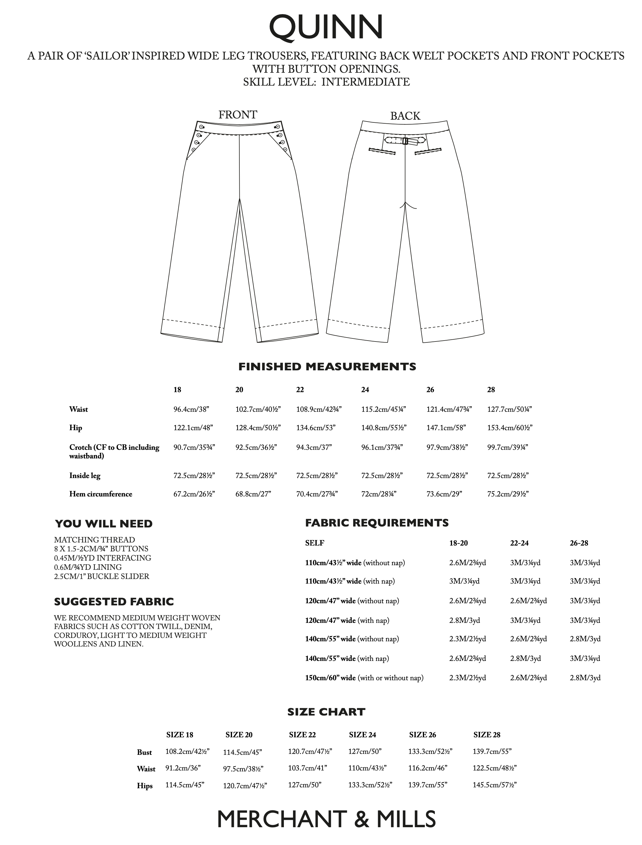 Merchant & Mills - The Quinn