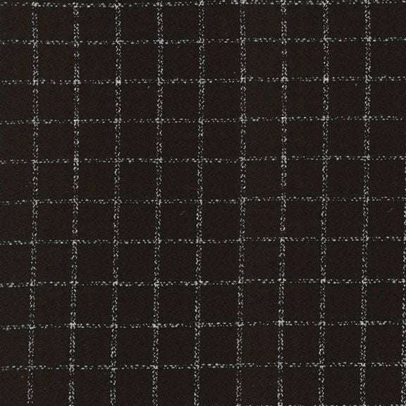 Marcus Fabrics - Flannel - Primo Plaid - Black and White Grid