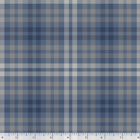 Marcus Fabrics - Cotton Flannel - Primo Plaid - Cool Blues - Blue