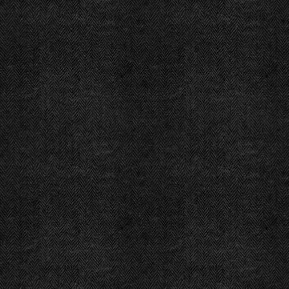 Marcus Fabrics - Flannel - Primo Plaid - Black and Tan - Black Herringbone