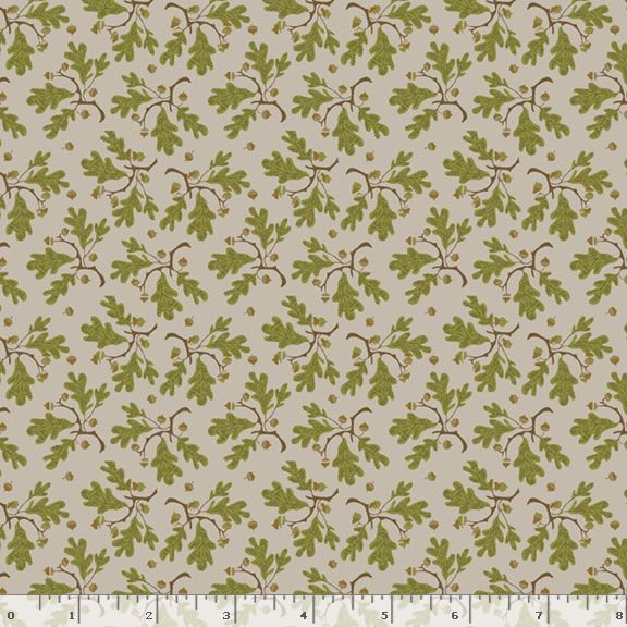 Marcus Fabrics - Oak Alley - Green Branch