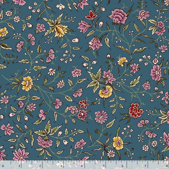Marcus Fabrics - Glorious Garden - Garden - Teal