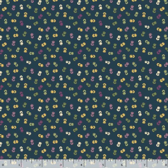 Marcus Fabrics - Glorious Garden - Dandelions - Teal