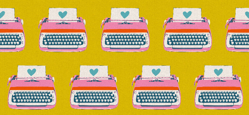 Ruby Star Society - Cotton Linen Canvas - Best Day Ever - Golden