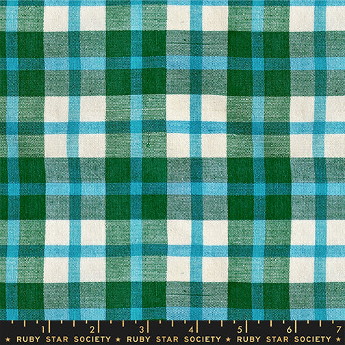 Ruby Star Society - Warp Weft Mystic Fable - Juliet Plaid - Jade