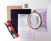 Junebug & Darlin - 3.9"x5.5" Oval Cross Stitch Kit - Raise Hell