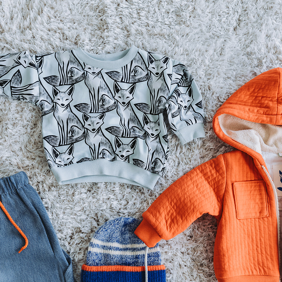 See You at Six - French Terry - Renard Nouveau - Baby Blue