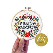 Junebug & Darlin - 5" Cross Stitch Kit - Feminist and Proud - Various Designs