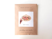 Junebug & Darlin - 5"x8" Oval Cross Stitch Kit - Rosy Chaos