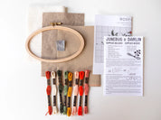 Junebug & Darlin - 5"x8" Oval Cross Stitch Kit - Rosy Chaos
