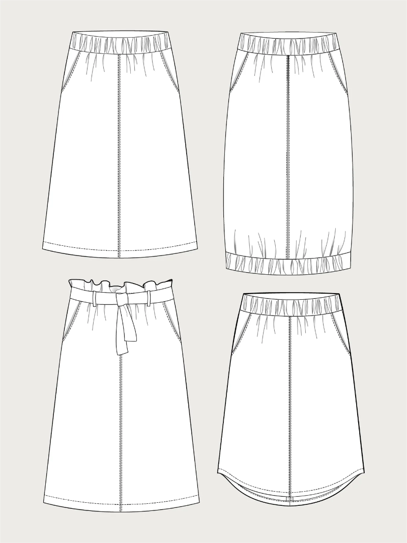 The Assembly Line - A-Line Midi Skirt
