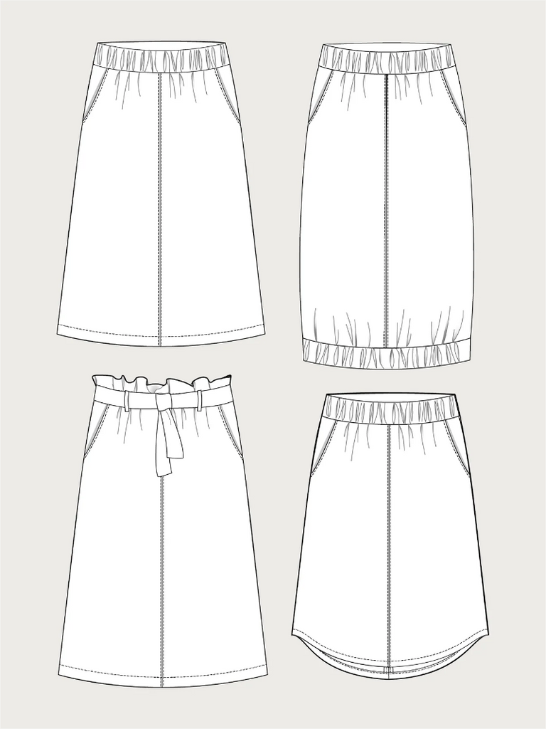 The Assembly Line - A-Line Midi Skirt