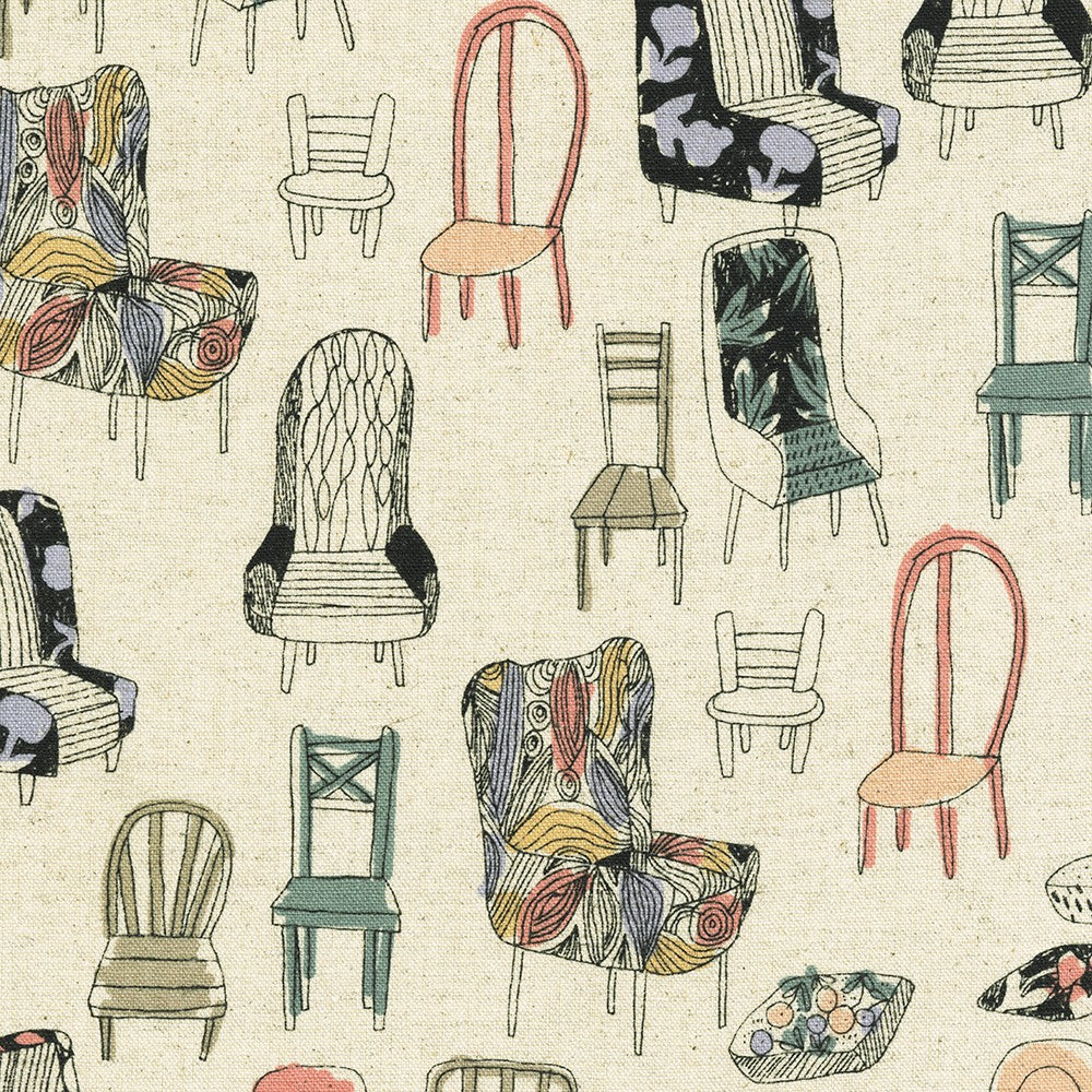 Sevenberry - Cotton Flax Prints - Chairs - Natural