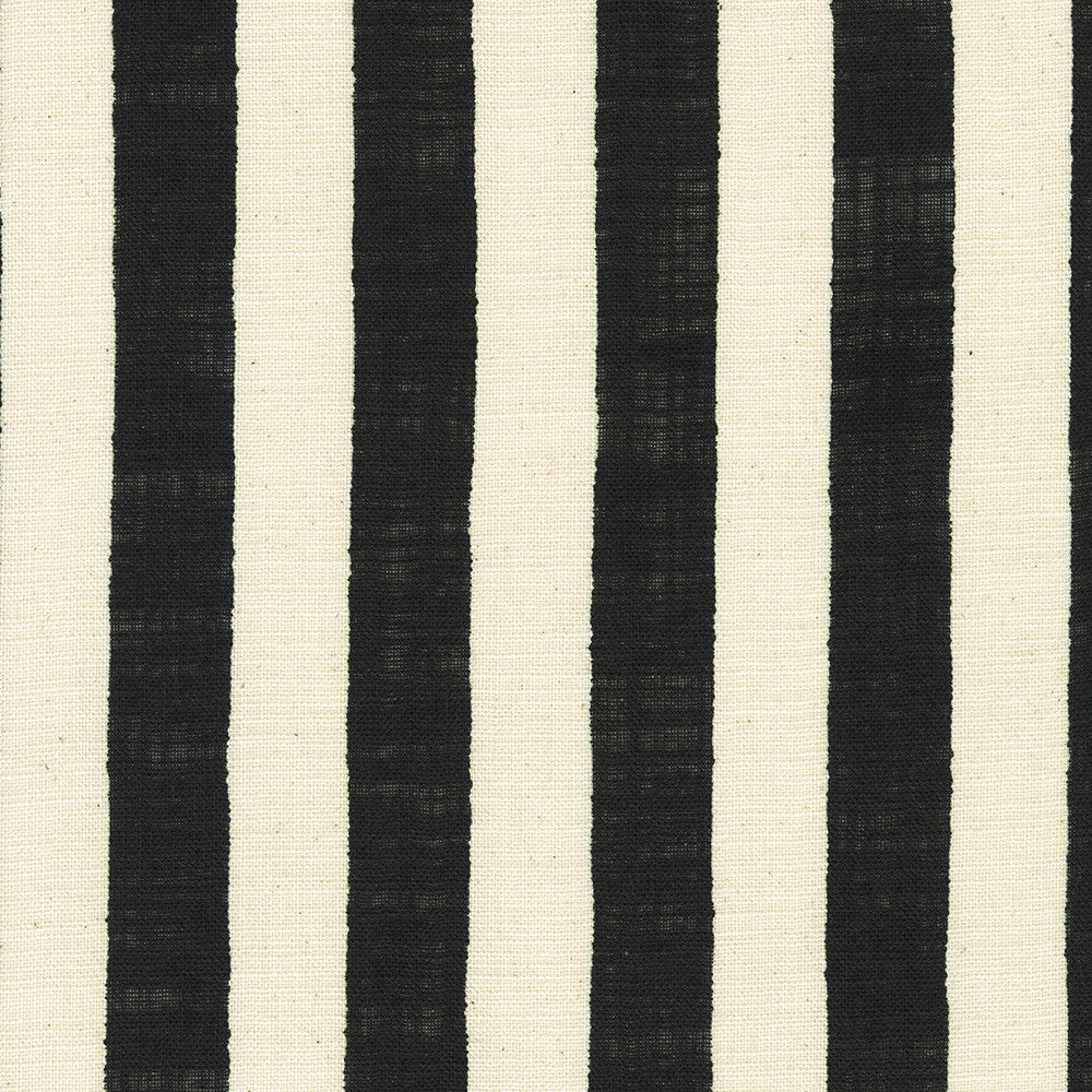 Sevenberry - Cotton Slub Prints - Black & Natural Stripe