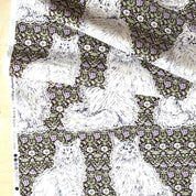 Vancet - Cotton Sheeting - Regal Cats on Floral