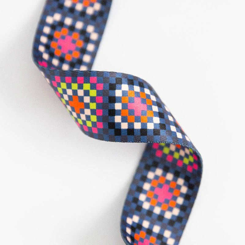 Ruby Star Society - 1 1/2" Webbing - Granny Square In Night