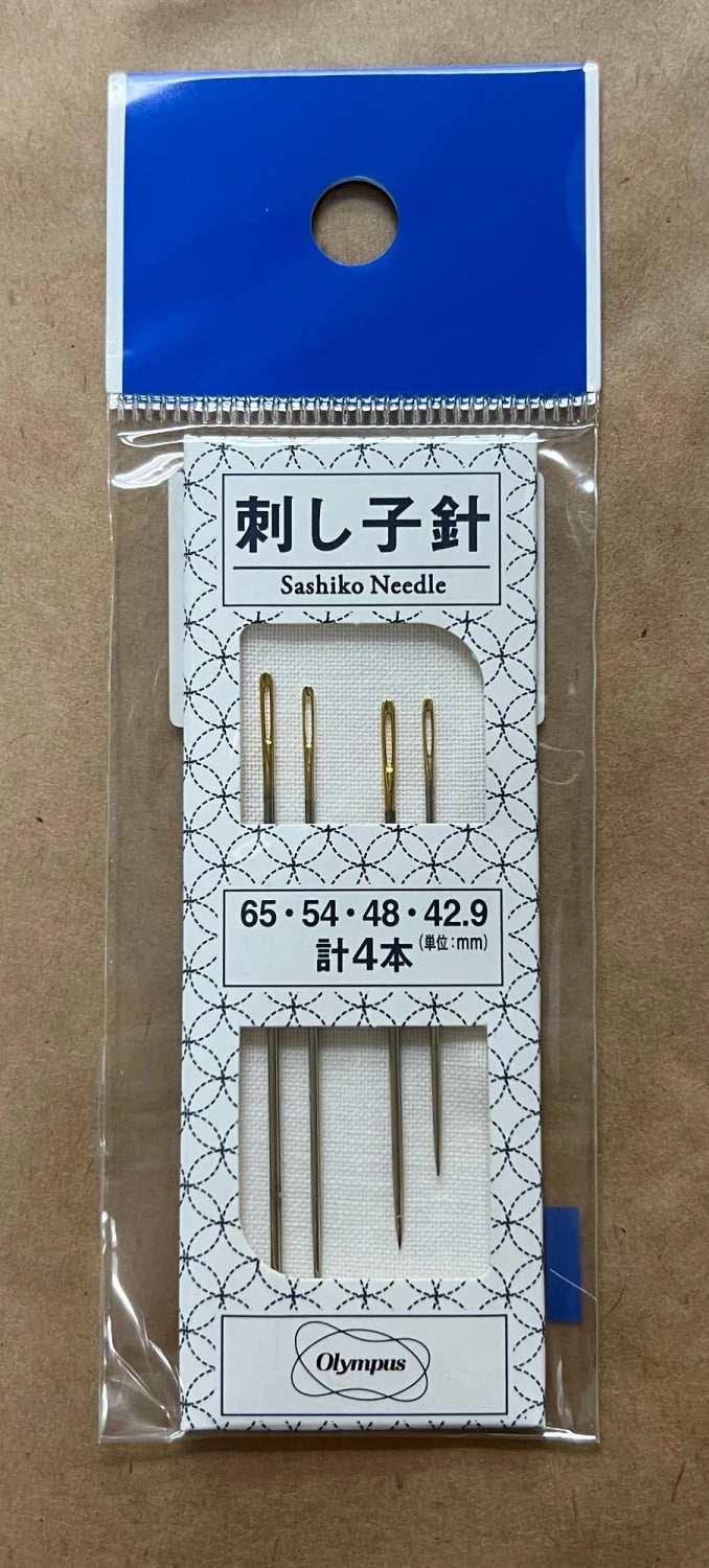 Olympus - Sashiko Needles Assorted Sizes  4 pk
