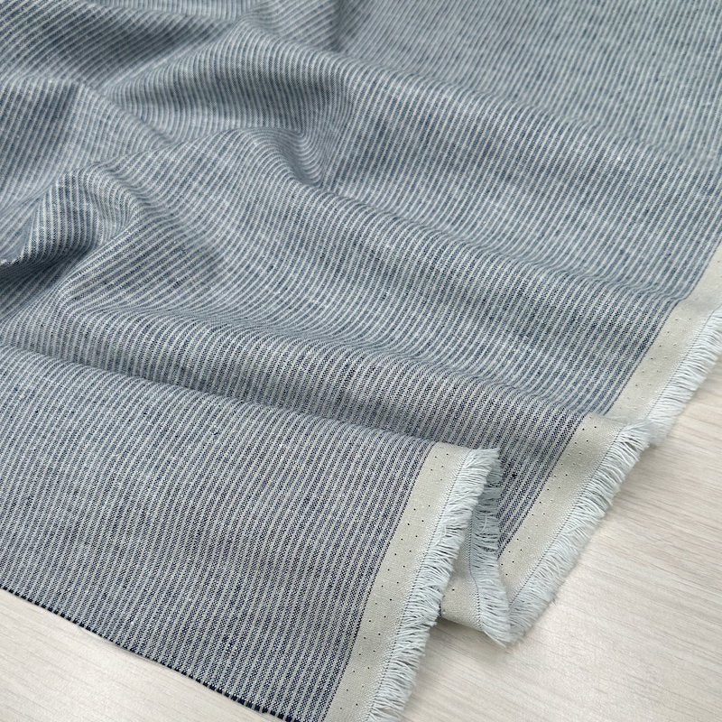 Sonoma Linen Cotton Stripe - Navy