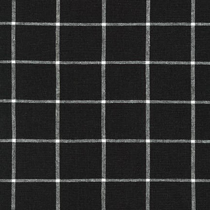 Essex Yarn Dyed - Classic Wovens - Windowpane Check - Black