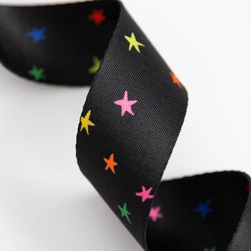 Ruby Star Society - 1 1/2" Webbing - Starry Vivid Black