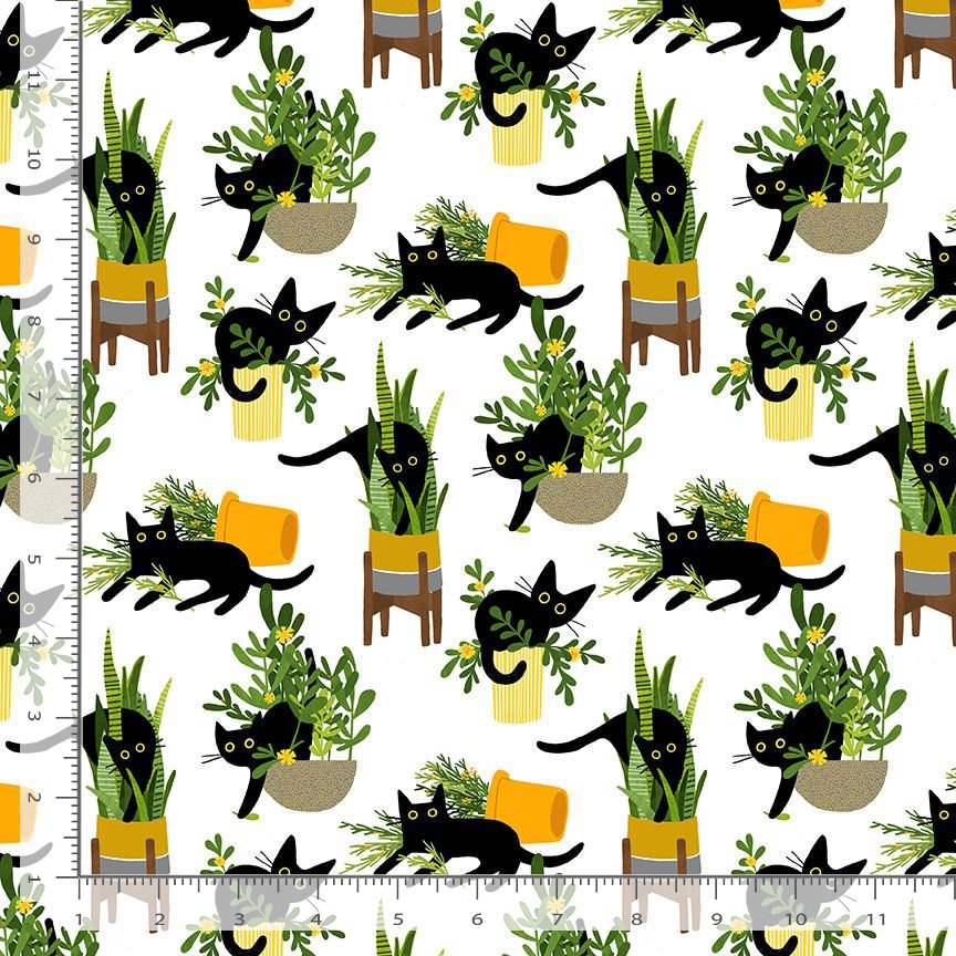 Dear Stella - Just Purrlanted - White