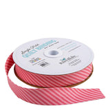 Riley Blake - Single-Fold Quilt Binding - Tonal Stripe Sugar Pink