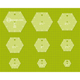Sue Spargo - Hexagons Easy Template Set - 9 ct