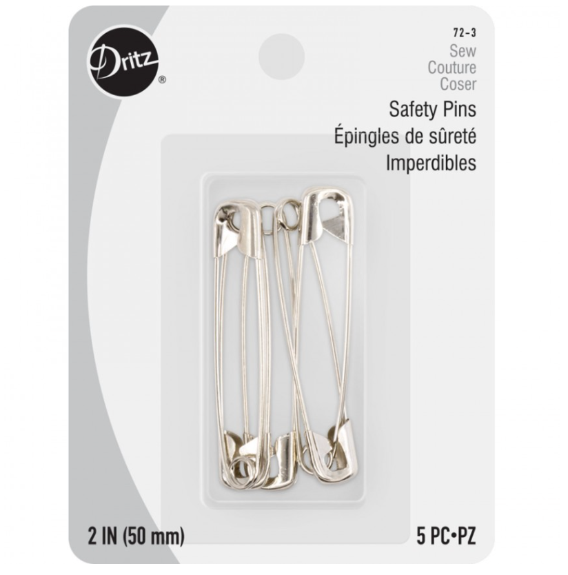 Dritz - Safety Pins - 2" Nickel