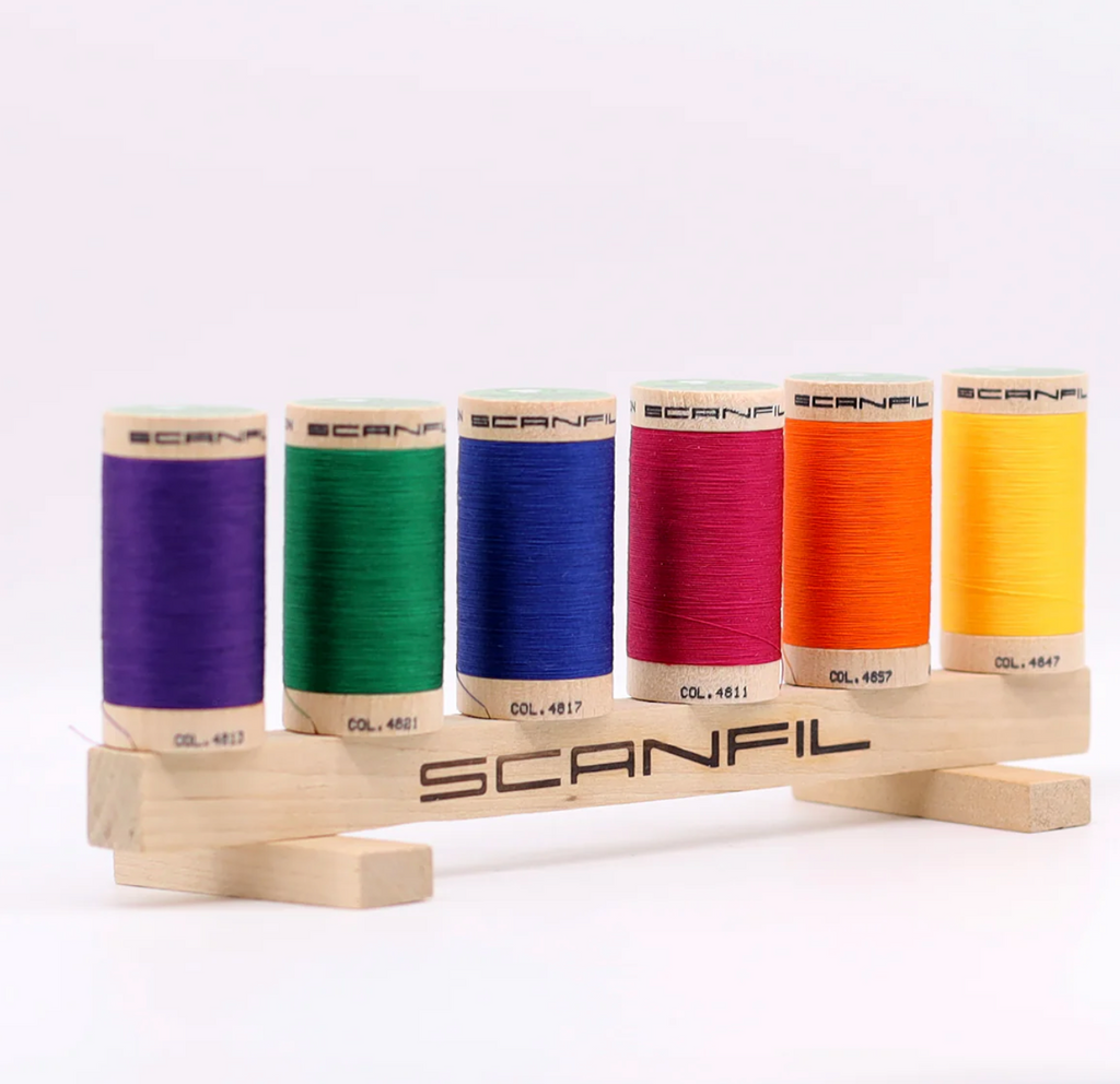 Scanfil - Organic Cotton Thread Set - Jewel Tones - 50wt - 6 Spools