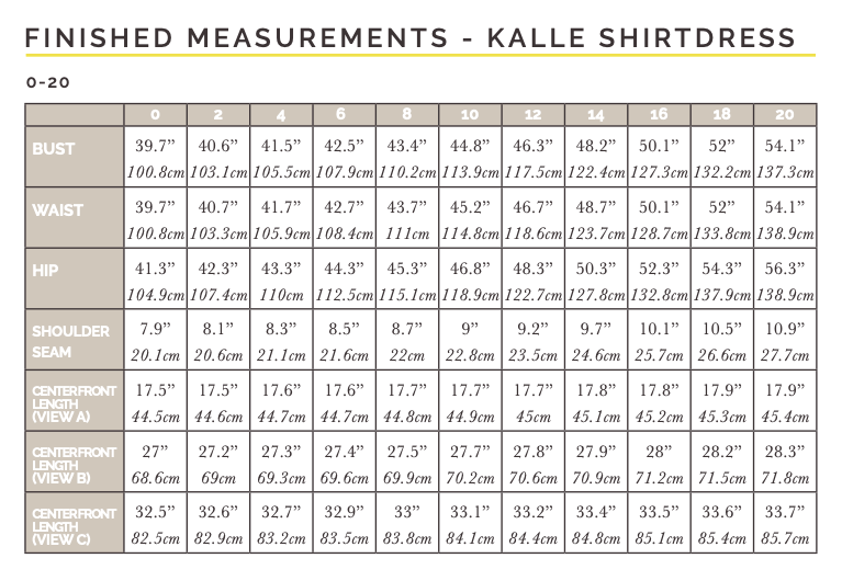 Closet Core - Kalle Shirt and Shirtdress - Size 0-20