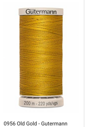 Gütermann Thread - Hand Quilting Cotton - 40 wt - 220 yards - Various