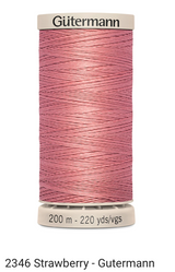 Gütermann Thread - Hand Quilting Cotton - 40 wt - 220 yards - Various