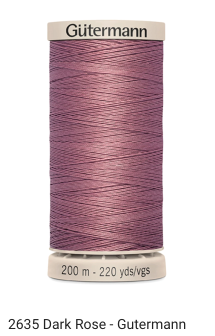 Gütermann Thread - Hand Quilting Cotton - 40 wt - 220 yards - Various