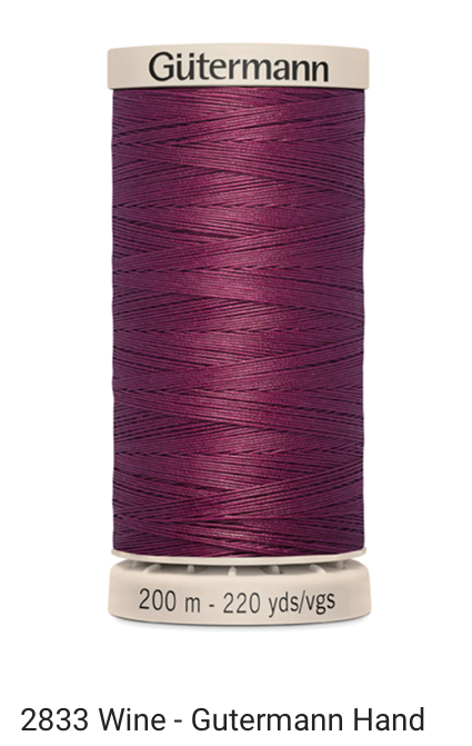 Gütermann Thread - Hand Quilting Cotton - 40 wt - 220 yards - Various