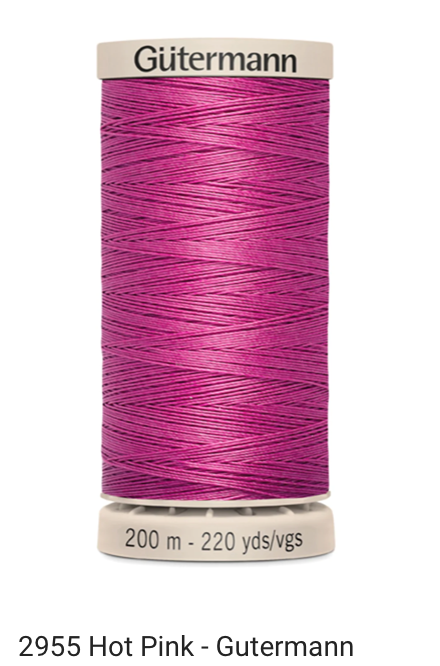 Gütermann Thread - Hand Quilting Cotton - 40 wt - 220 yards - Various
