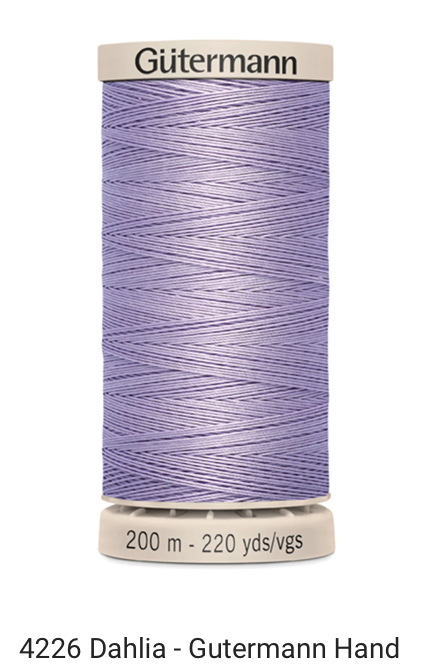 Gütermann Thread - Hand Quilting Cotton - 40 wt - 220 yards - Various