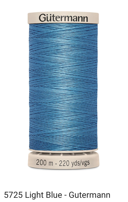 Gütermann Thread - Hand Quilting Cotton - 40 wt - 220 yards - Various