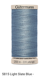 Gütermann Thread - Hand Quilting Cotton - 40 wt - 220 yards - Various