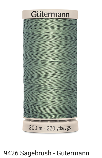 Gütermann Thread - Hand Quilting Cotton - 40 wt - 220 yards - Various
