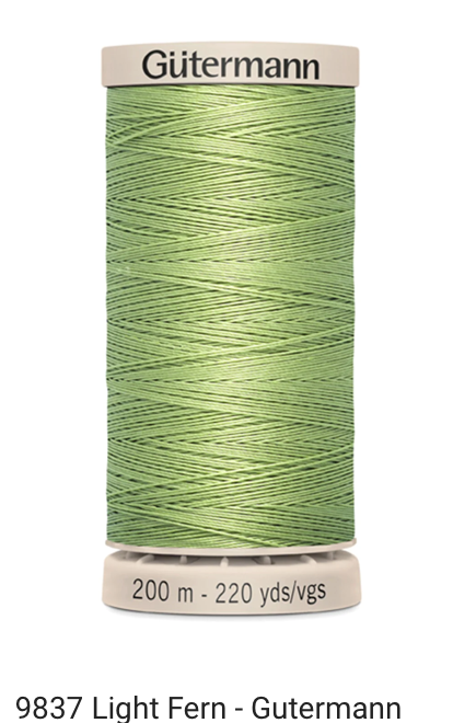 Gütermann Thread - Hand Quilting Cotton - 40 wt - 220 yards - Various