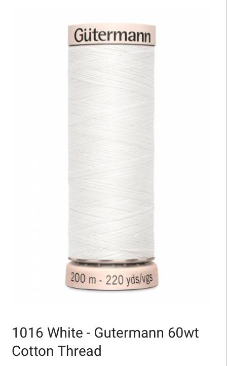 Gütermann Thread - Natural Cotton - 60 weight - 200 meter / 220 yards
