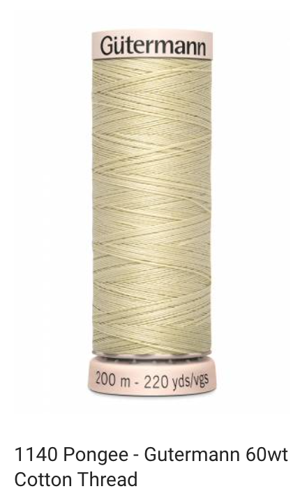 Gütermann Thread - Natural Cotton - 60 weight - 200 meter / 220 yards
