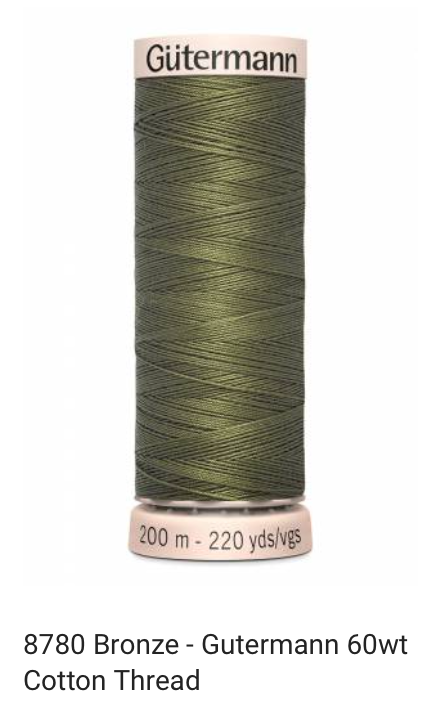 Gütermann Thread - Natural Cotton - 60 weight - 200 meter / 220 yards