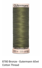 Gütermann Thread - Natural Cotton - 60 weight - 200 meter / 220 yards