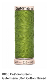 Gütermann Thread - Natural Cotton - 60 weight - 200 meter / 220 yards