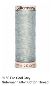 Gütermann Thread - Natural Cotton - 60 weight - 200 meter / 220 yards