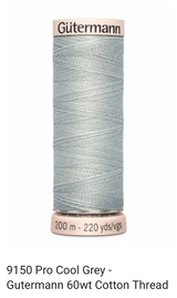 Gütermann Thread - Natural Cotton - 60 weight - 200 meter / 220 yards