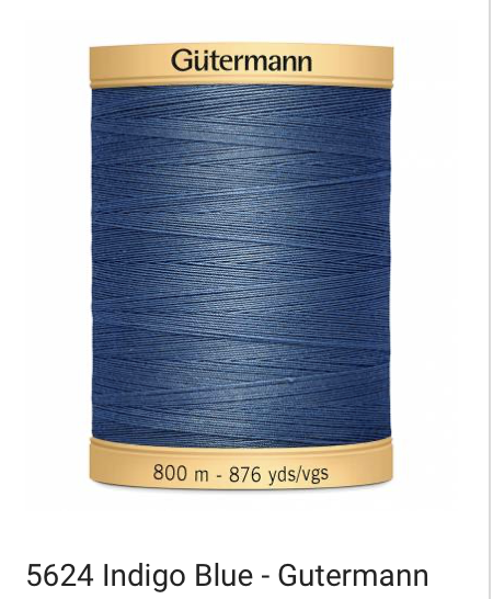 Gütermann Thread - Natural Cotton - Machine Quilting - 50 weight - 800 m/876 Yds- Solid