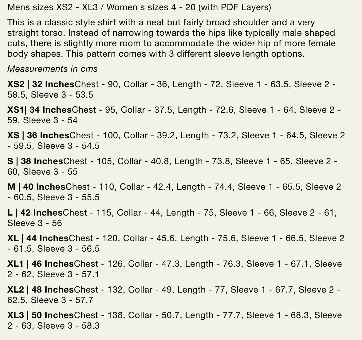 Modern Sewing Co. - Unisex Shirt - PDF and Printed Pattern